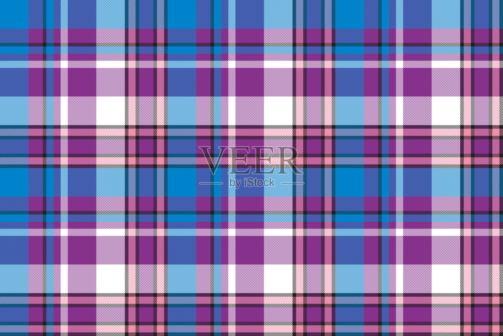 现代无缝格子图案插画图片素材