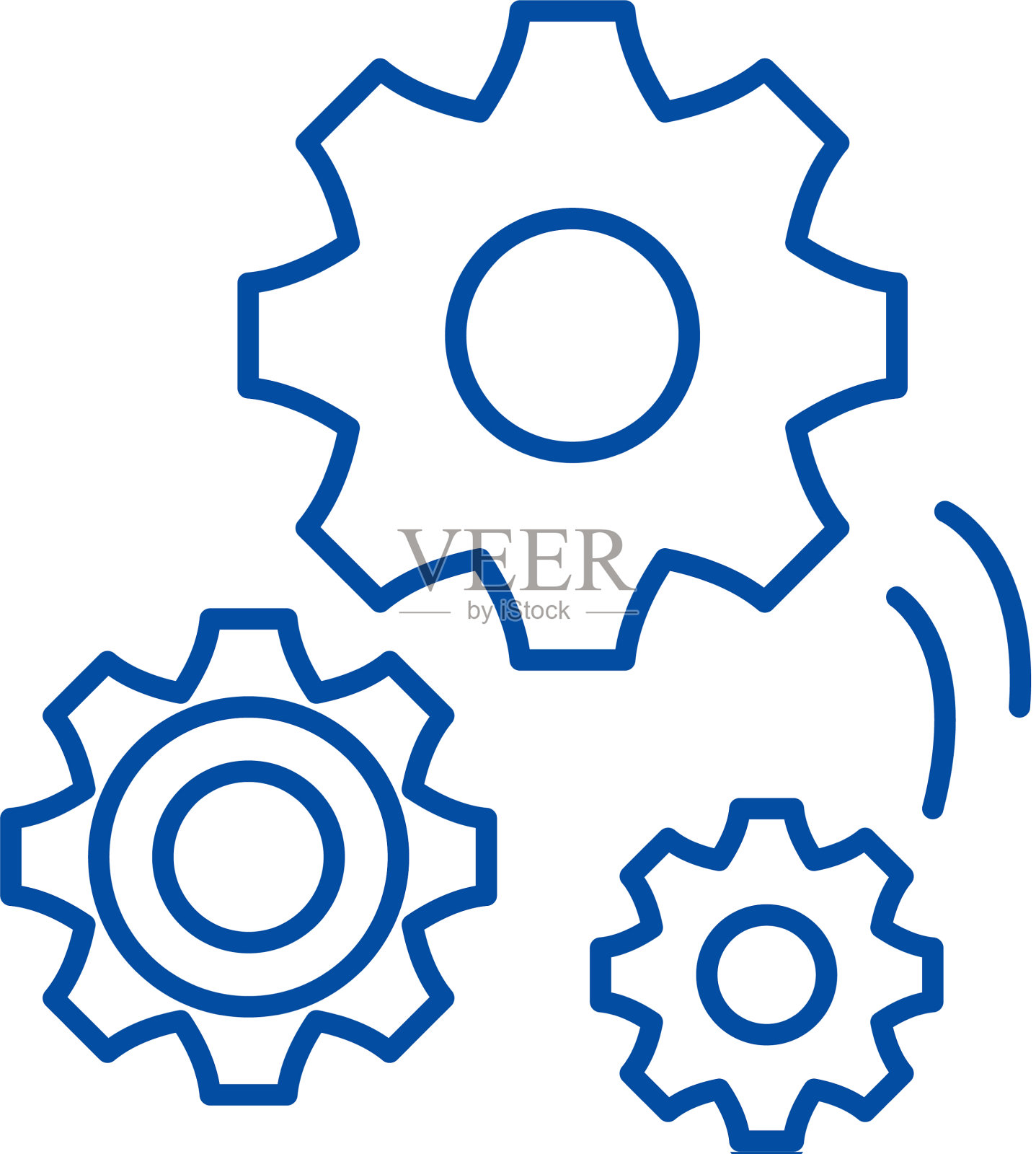 机械工程线图标概念设计元素图片