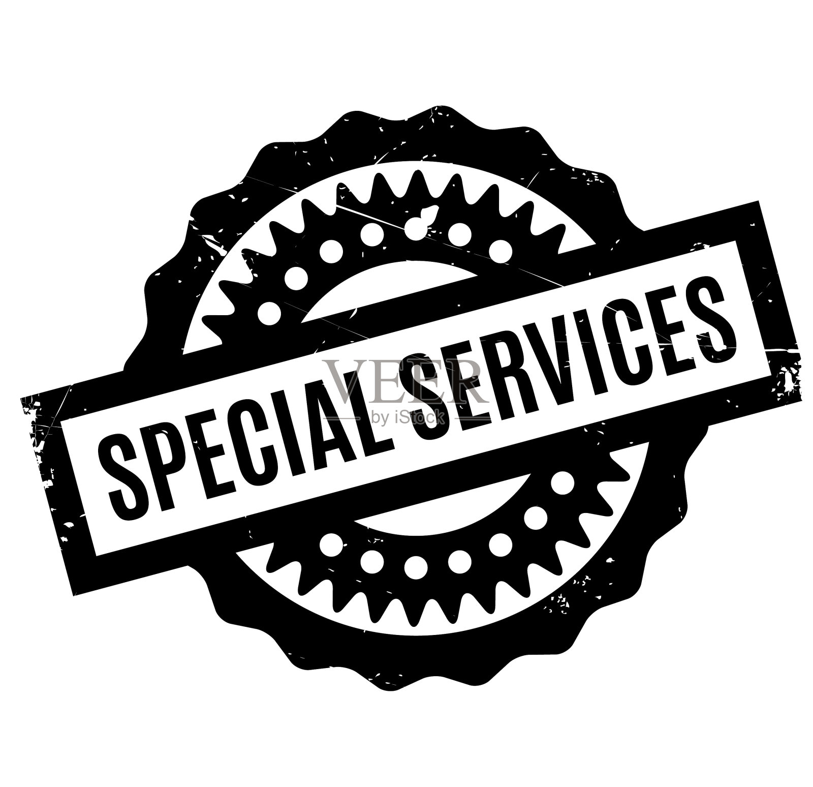 特殊服务橡皮图章设计元素图片