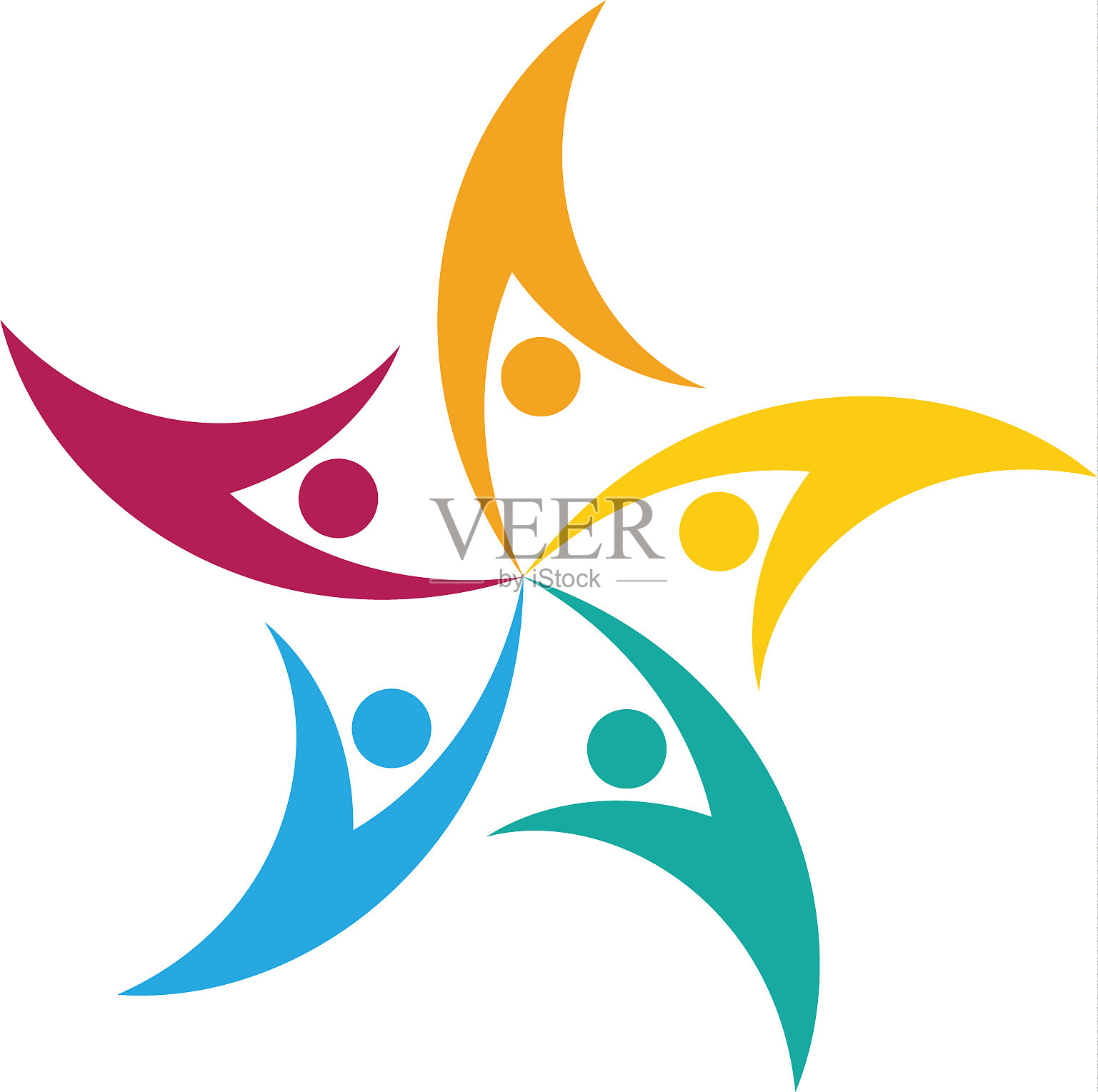 社区网络和社会图标设计模板图标素材