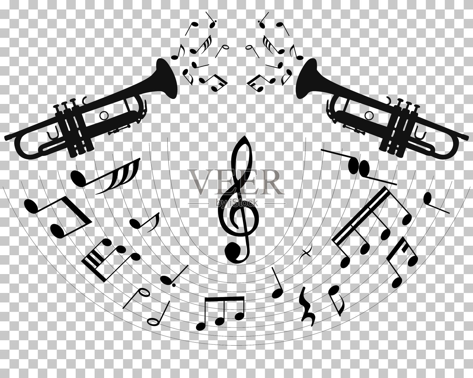 音乐背景插画图片素材