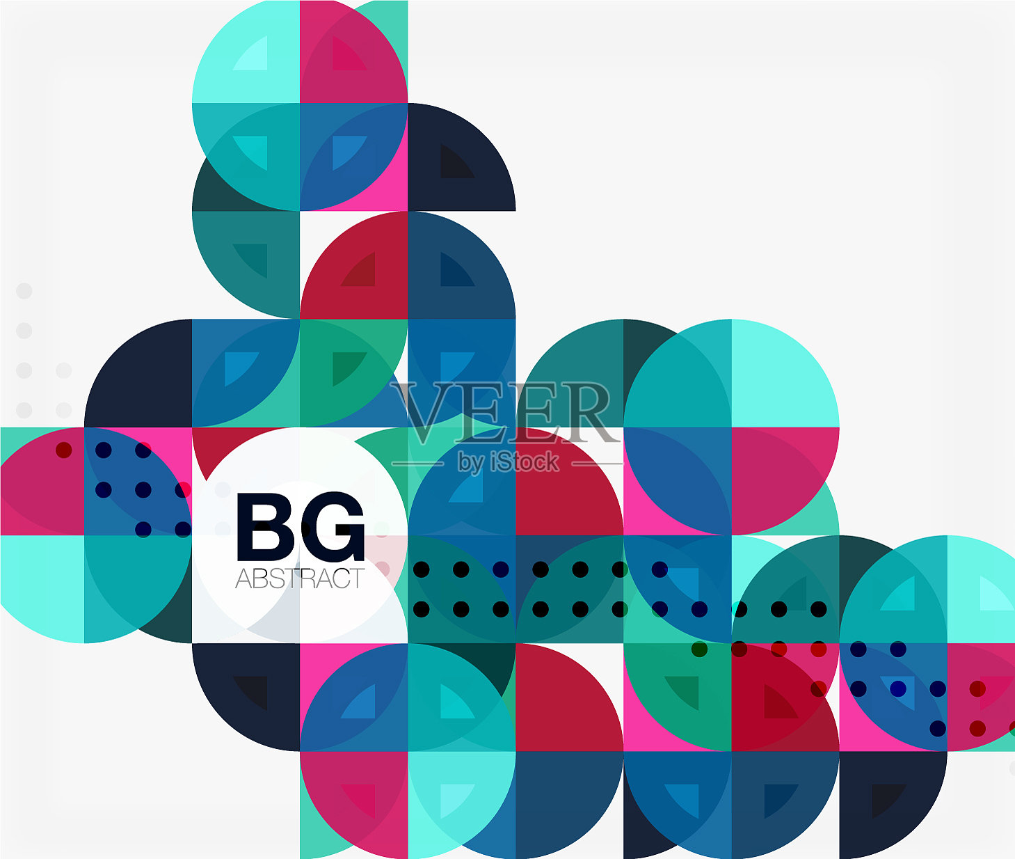 圆形元素的抽象背景插画图片素材