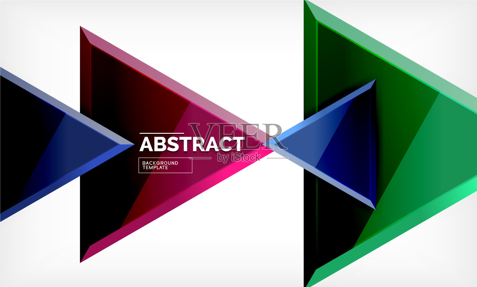 技术未来的几何3d形状最小插画图片素材