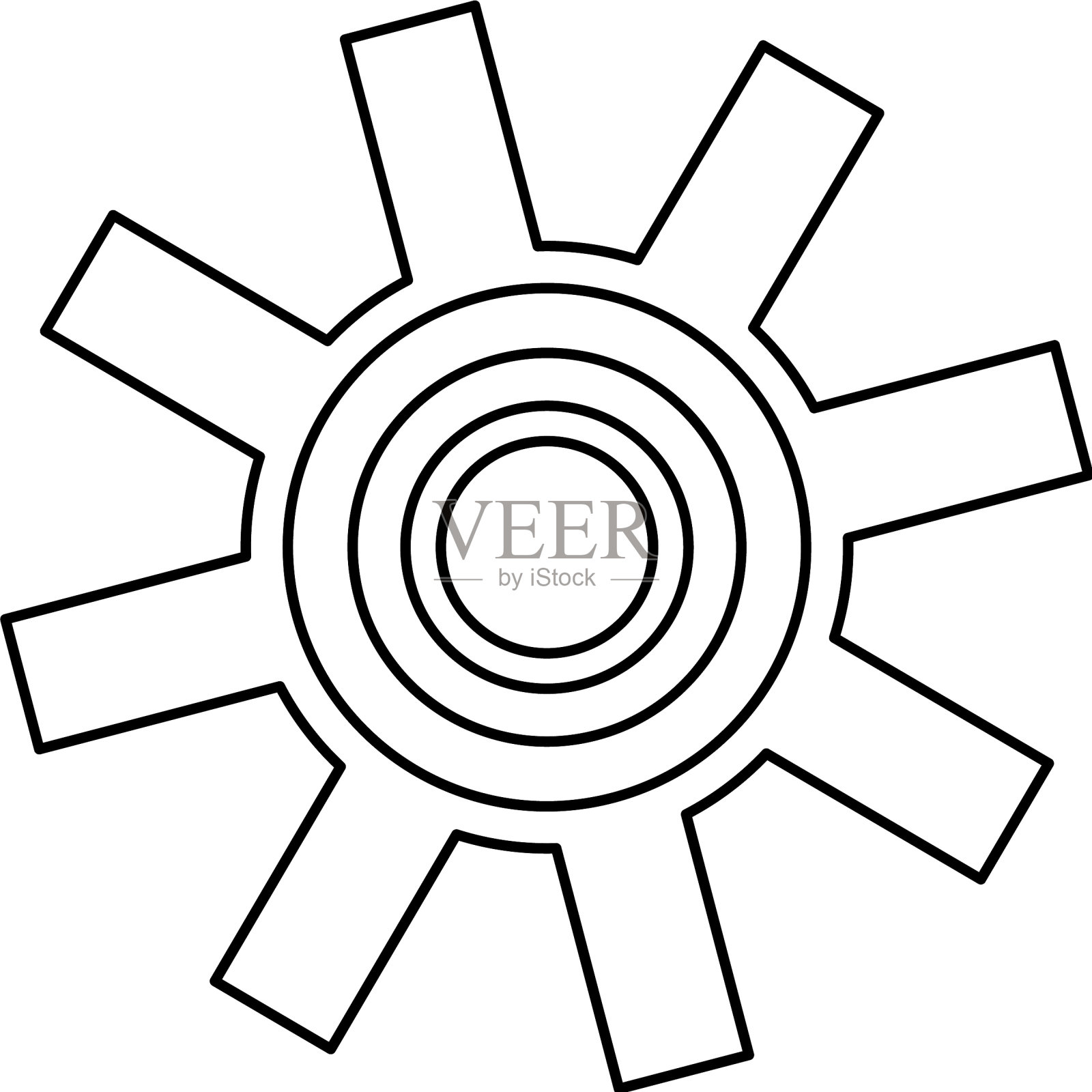 齿轮机械件设计元素图片