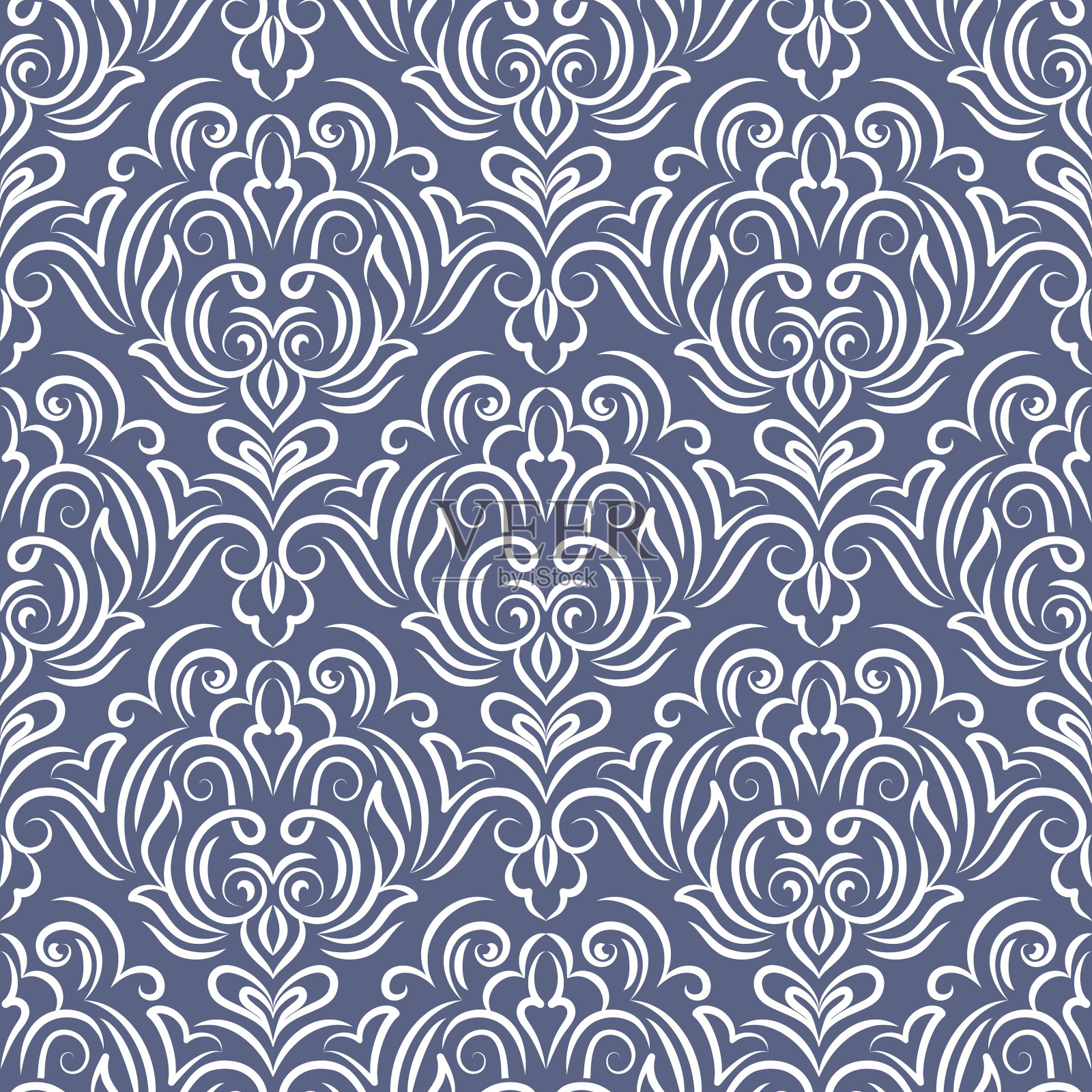 锦缎无缝图案背景古典插画图片素材