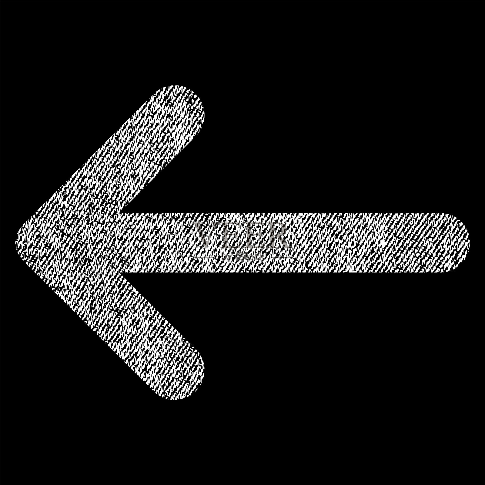 箭头左边的织物纹理图标插画图片素材