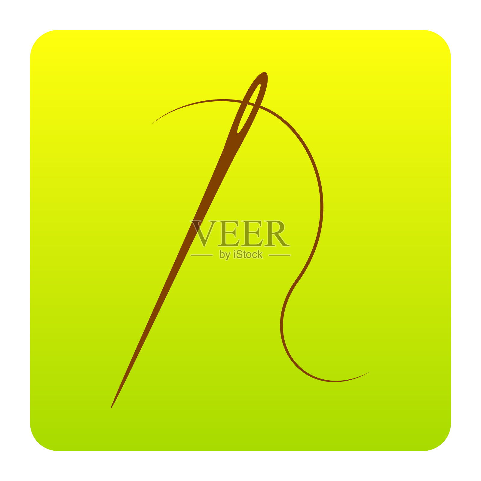 针用线缝线缝针插画图片素材