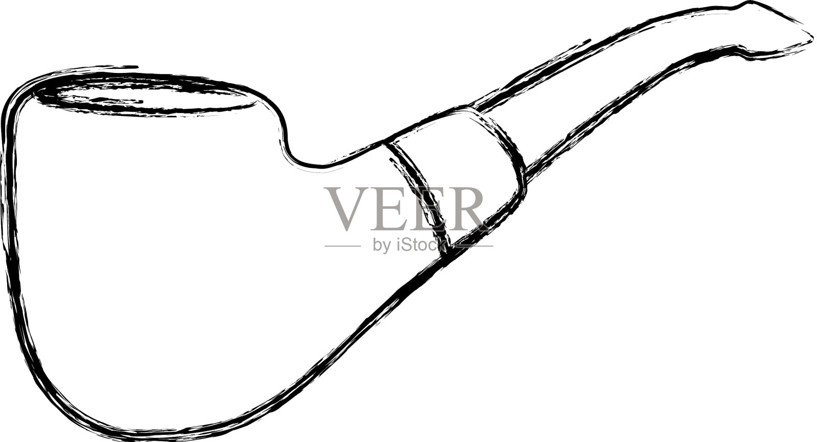 烟斗孤立设计元素图片
