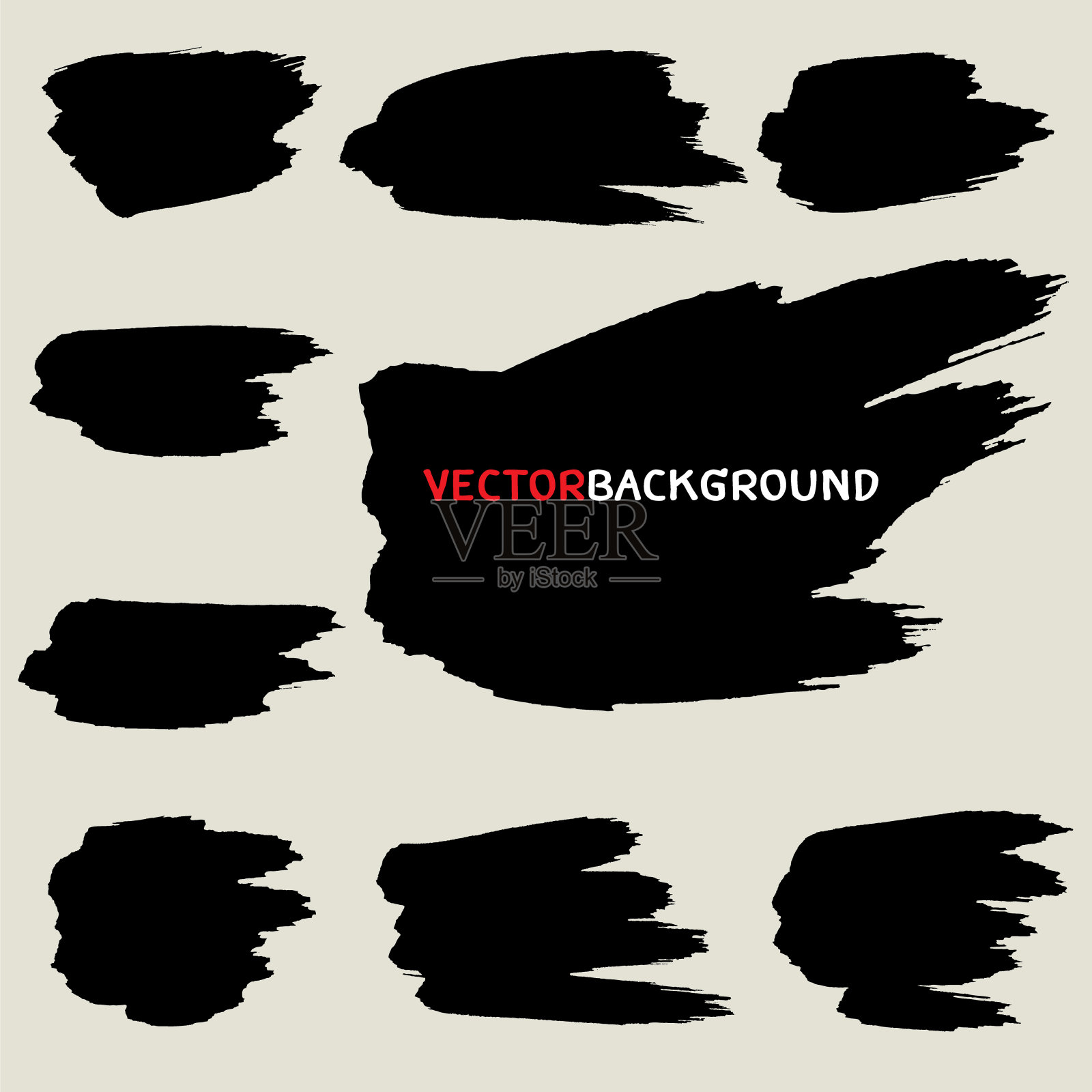 黑色笔刷纹理背景设置插画图片素材