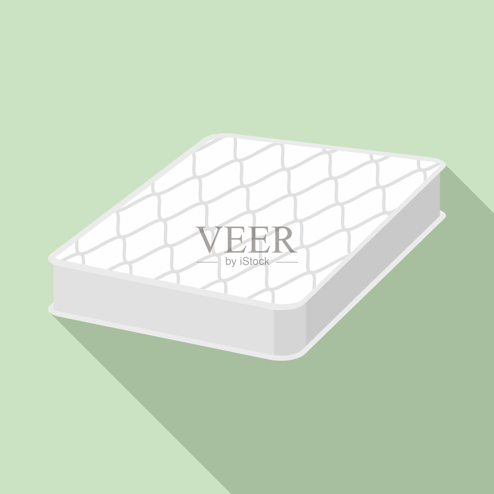 睡眠床垫图标平风格插画图片素材