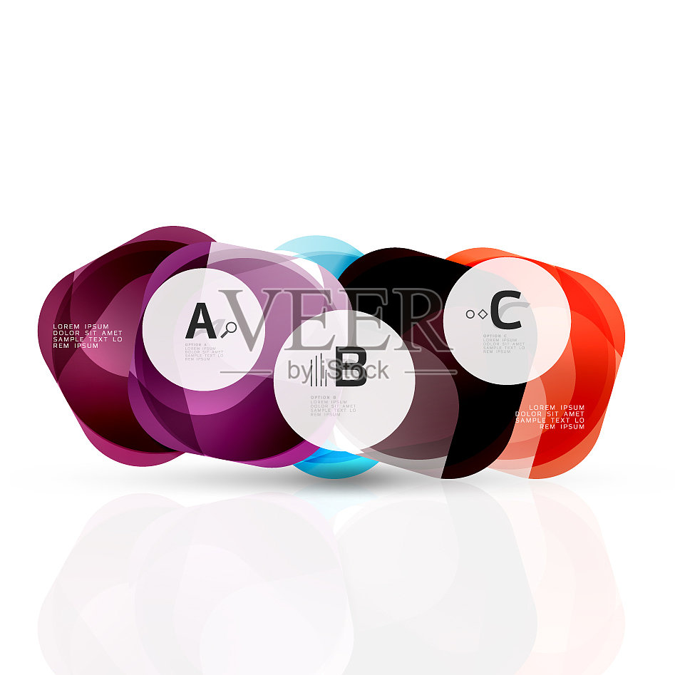 未来飞行广场抽象背景插画图片素材