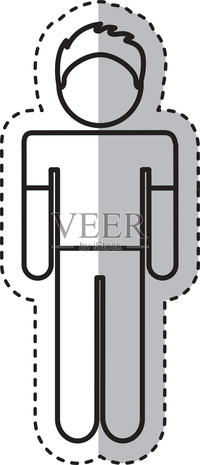 年轻人头像角色设计元素图片