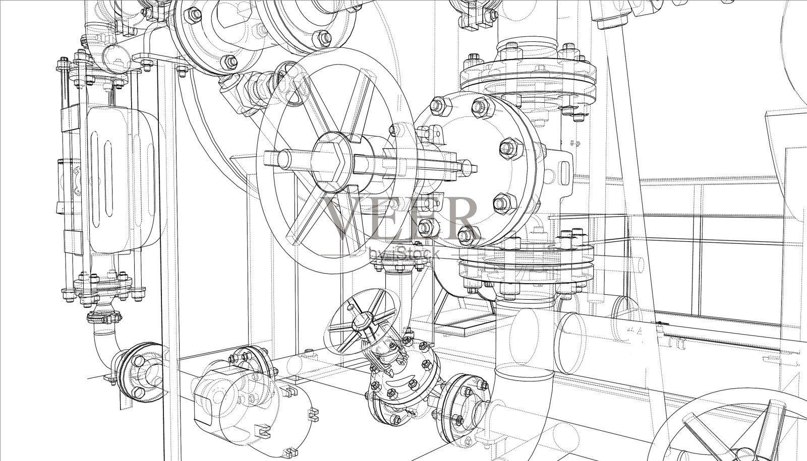 工业设备示意图设计元素图片