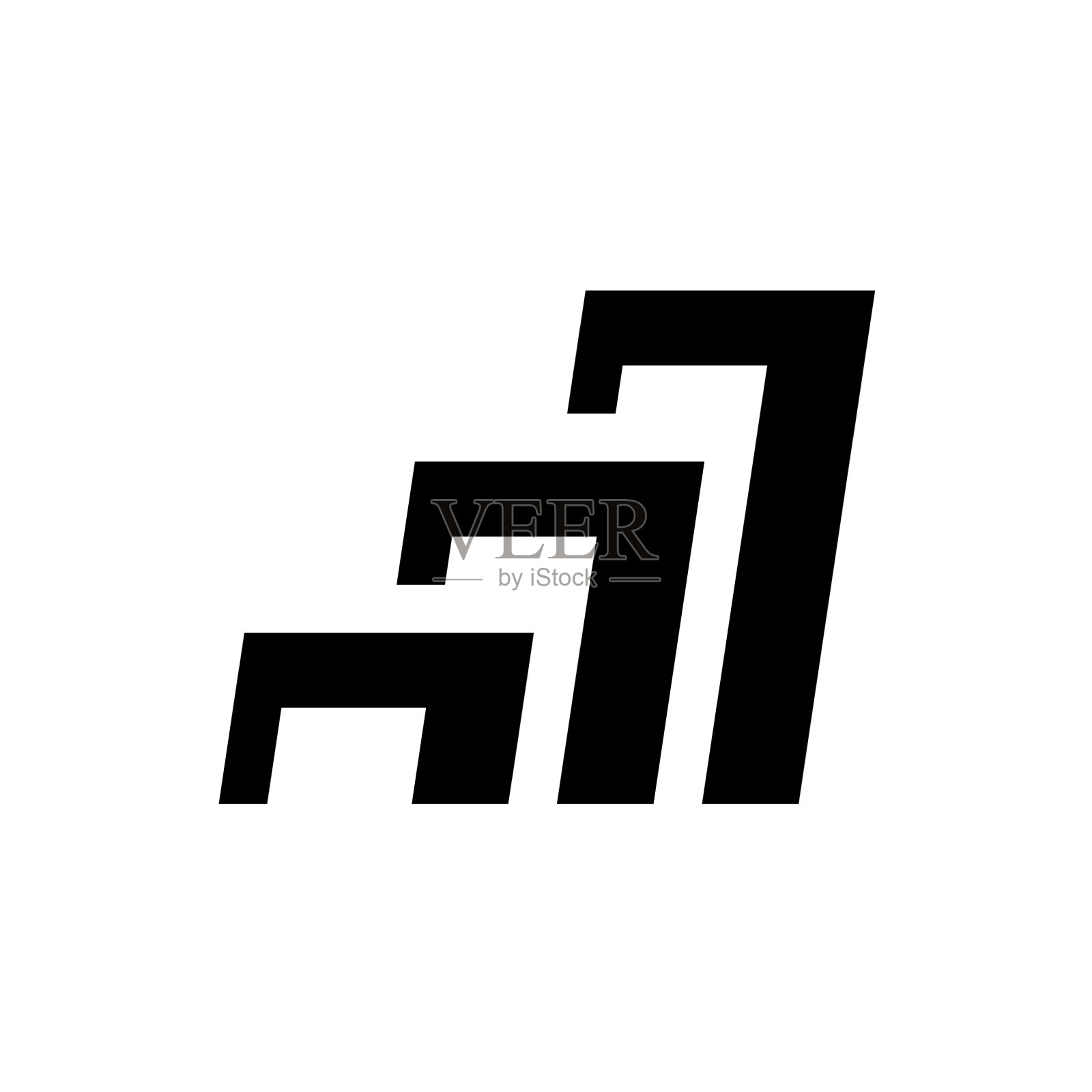 黑色抽象标志设计模板设计元素图片