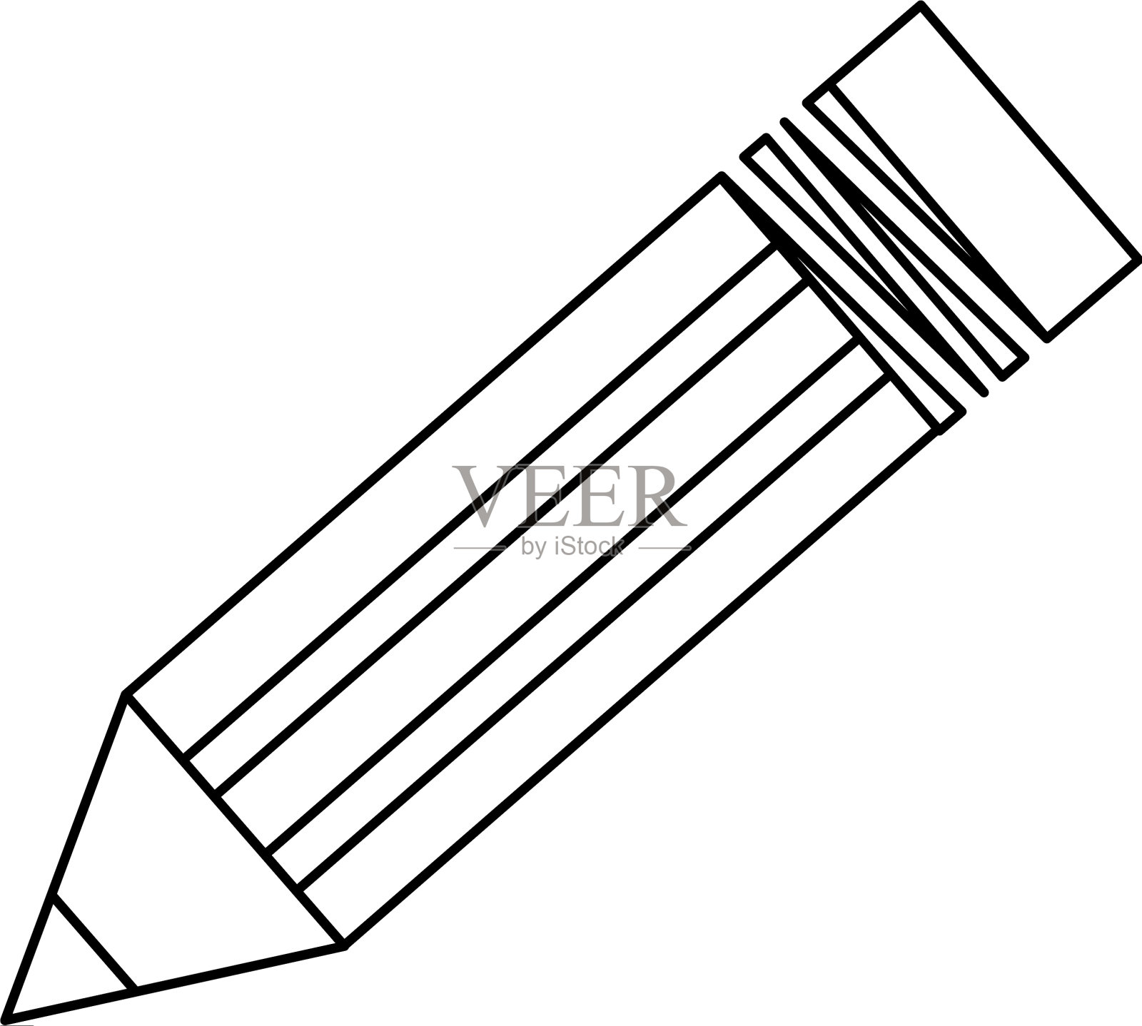 isolted木制铅笔设计元素图片