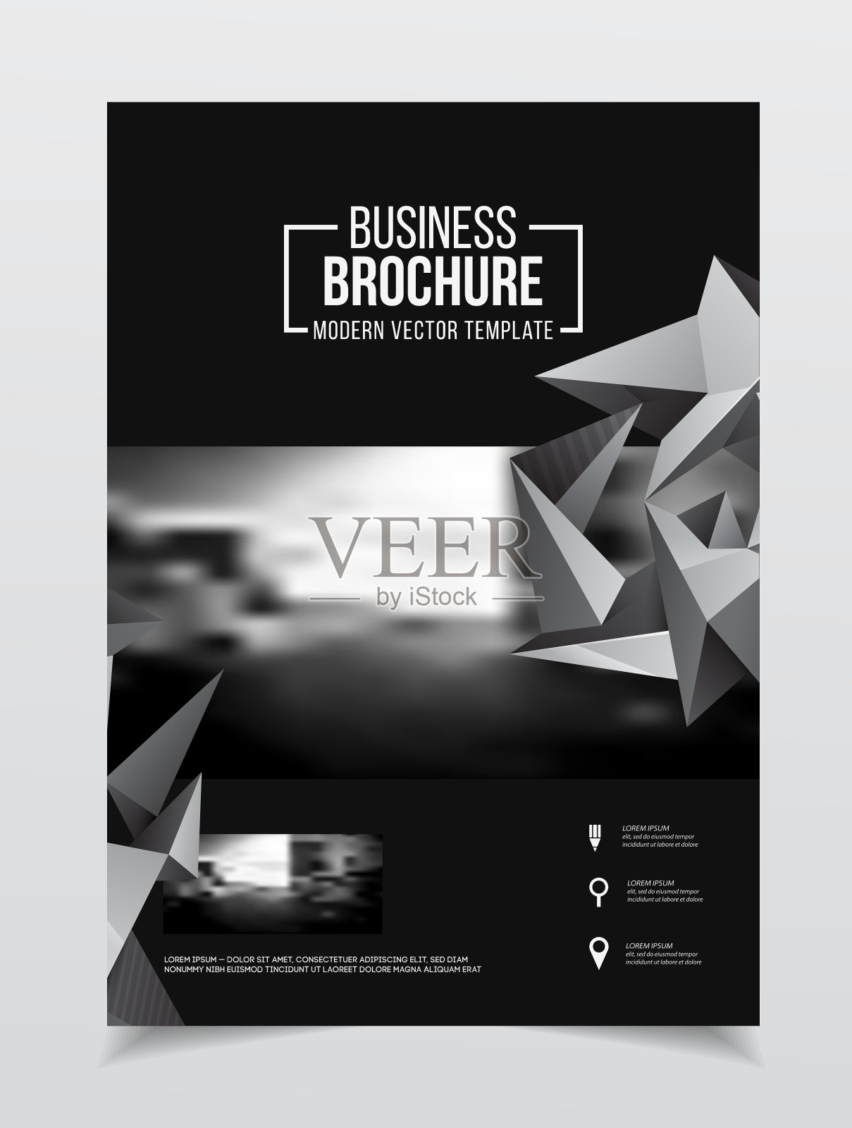 抽象商业传单设计模板A4大小设计模板素材