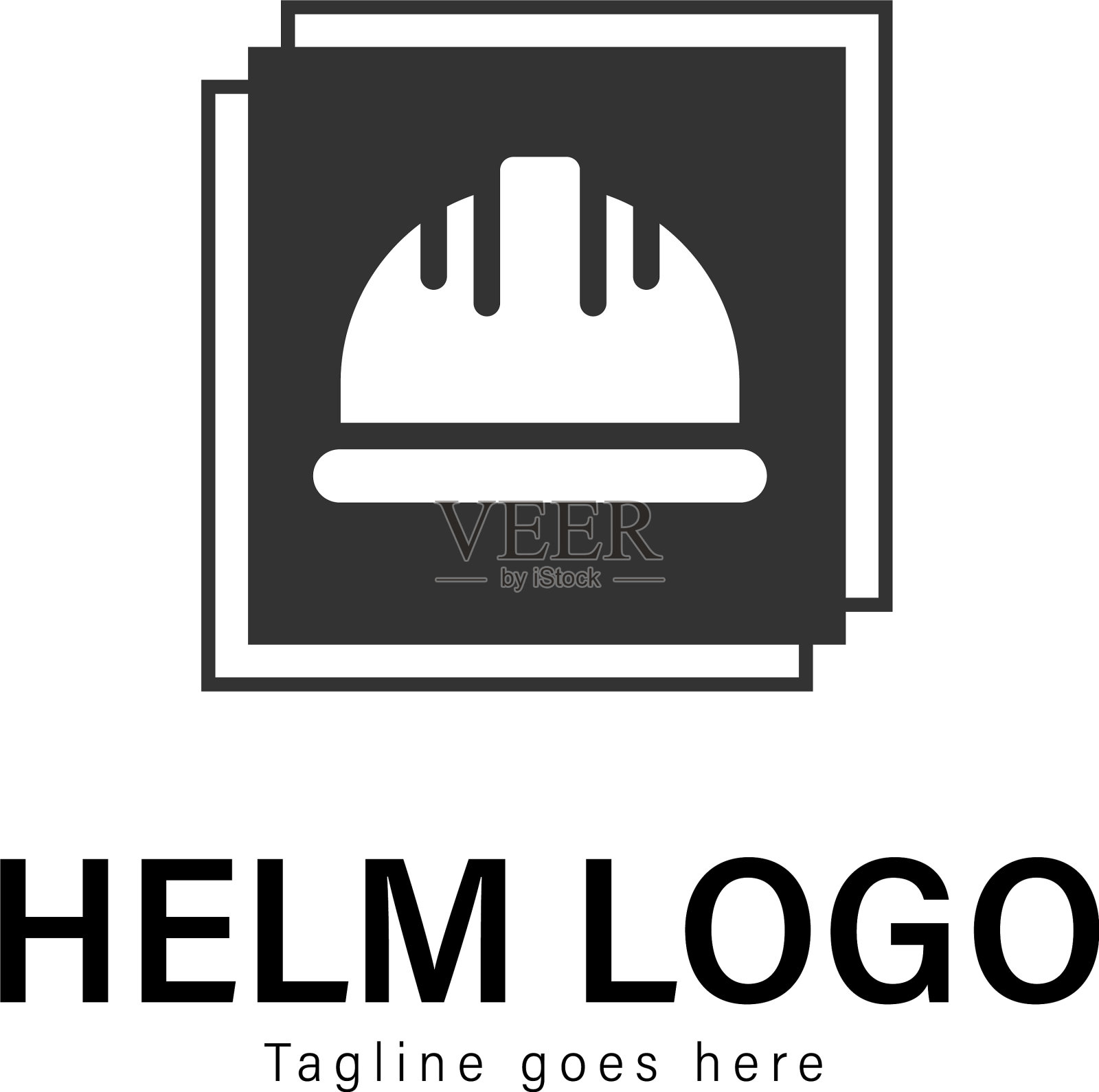 施工标志模板设计施工插画图片素材