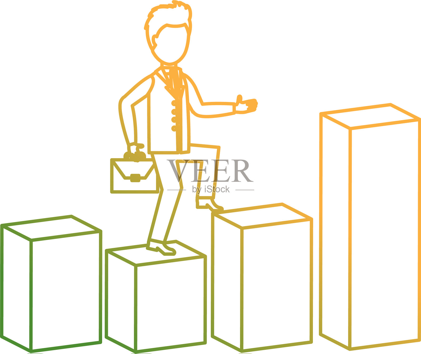 商人攀酒吧性格设计元素图片