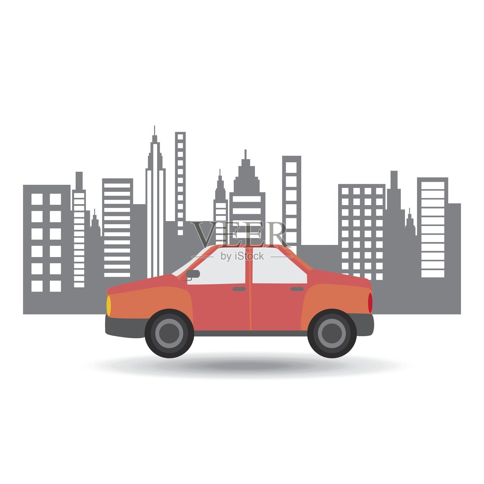 轿车轿车城市背景设计设计元素图片