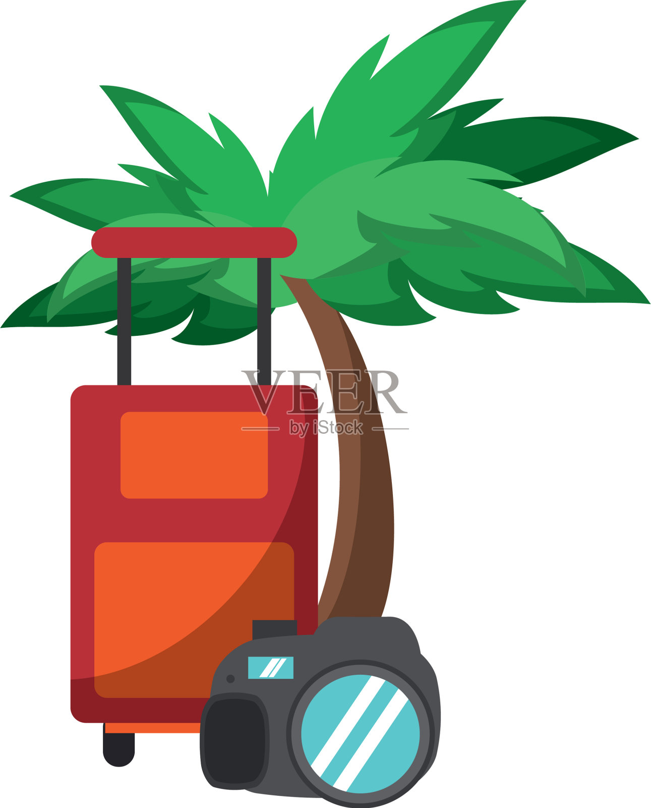 旅游和度假符号插画图片素材