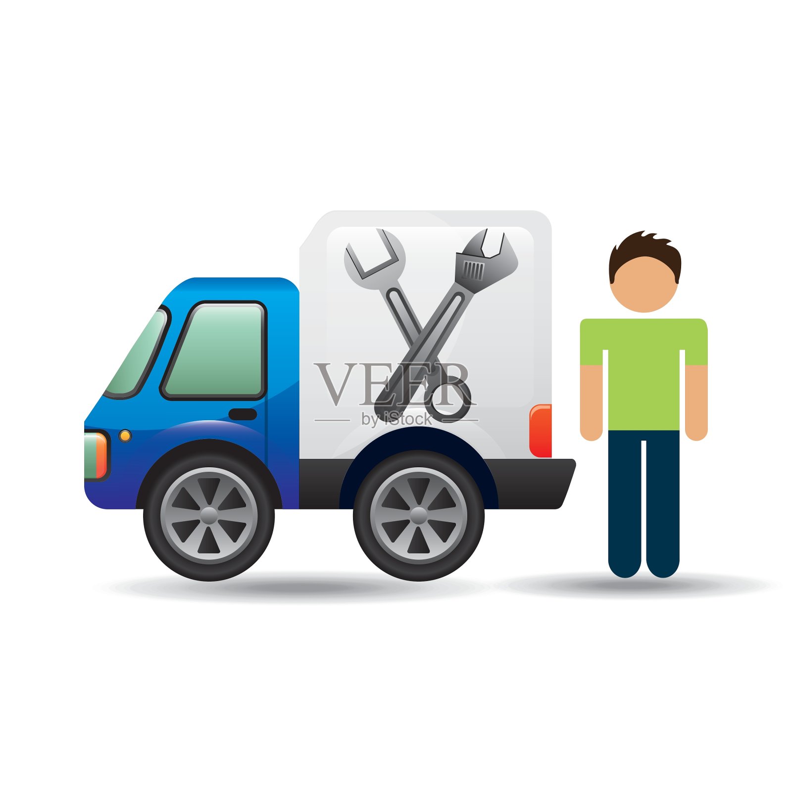 性格man汽车维修服务设计设计元素图片