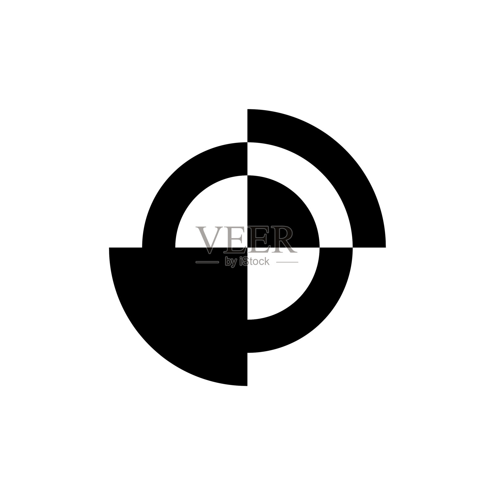 黑色抽象标志设计模板图标素材