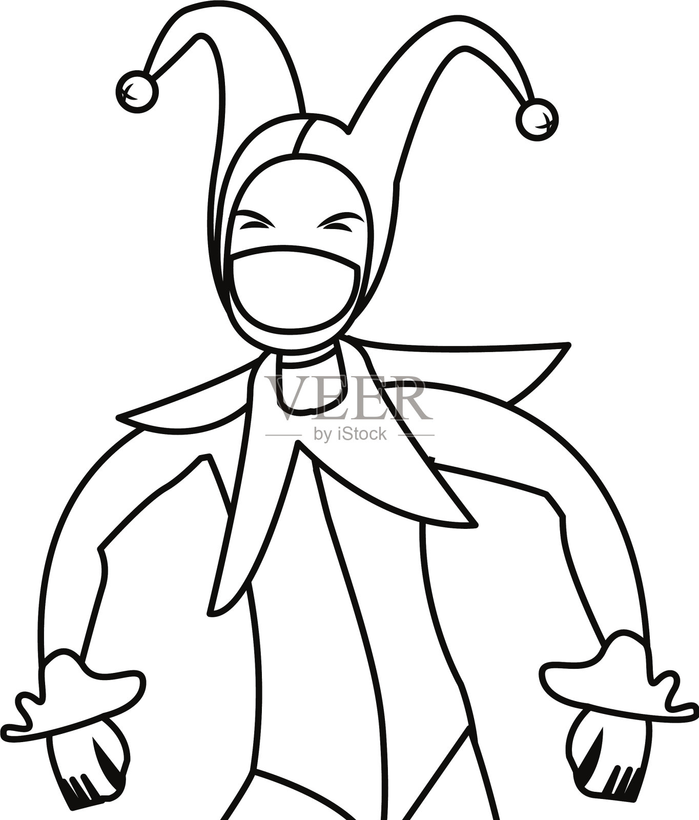 快乐的小丑滑稽设计元素图片