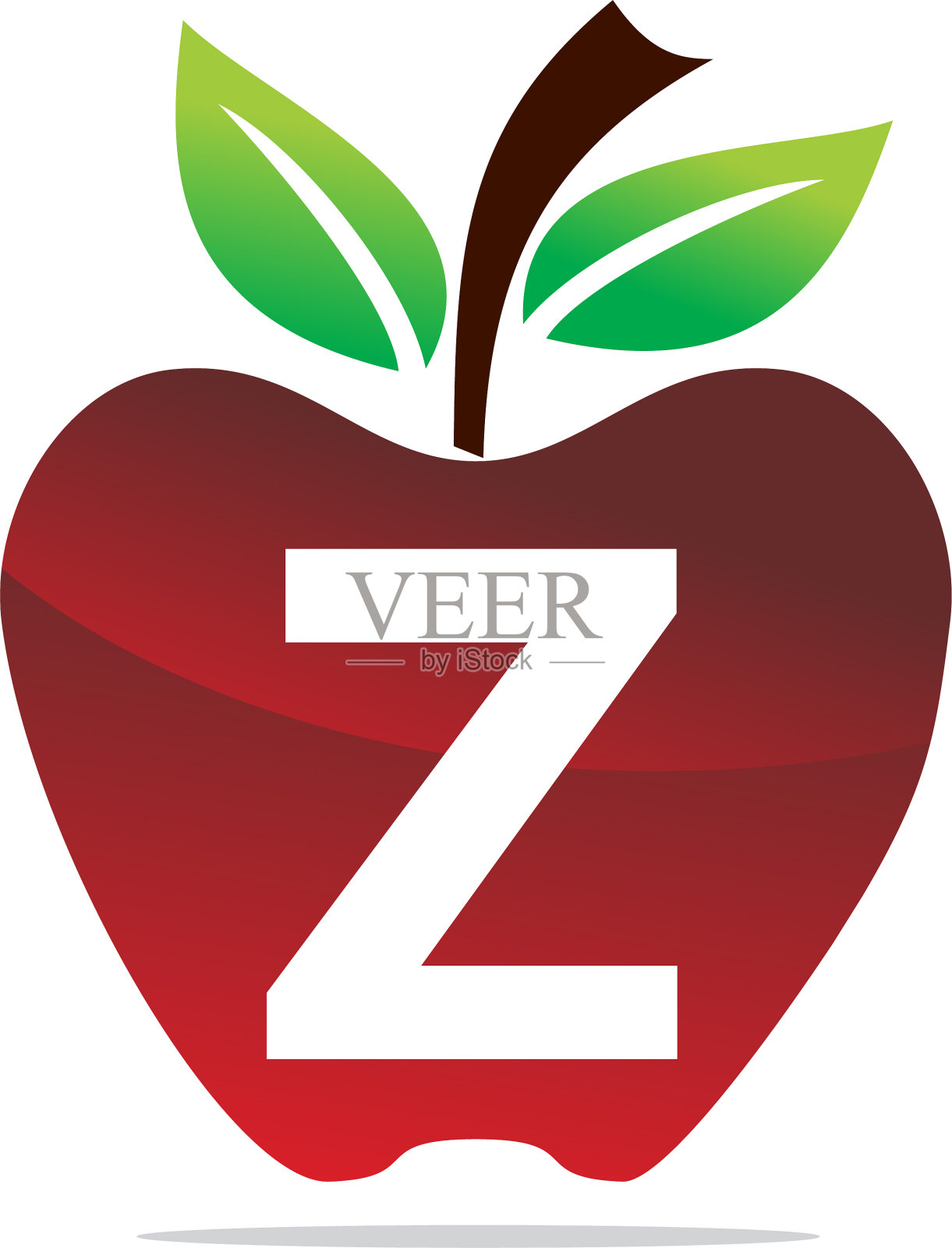 苹果字母z标志设计模板设计元素图片