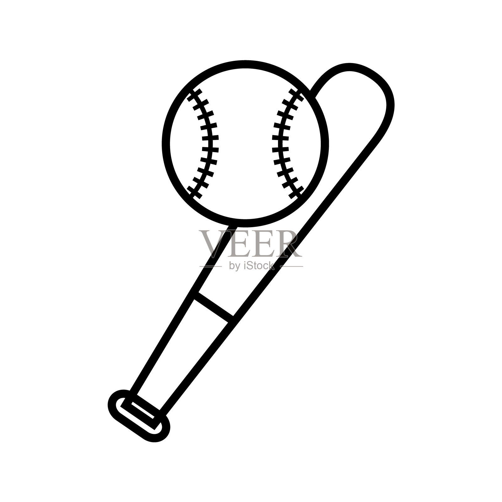 棒球运动设计图标素材