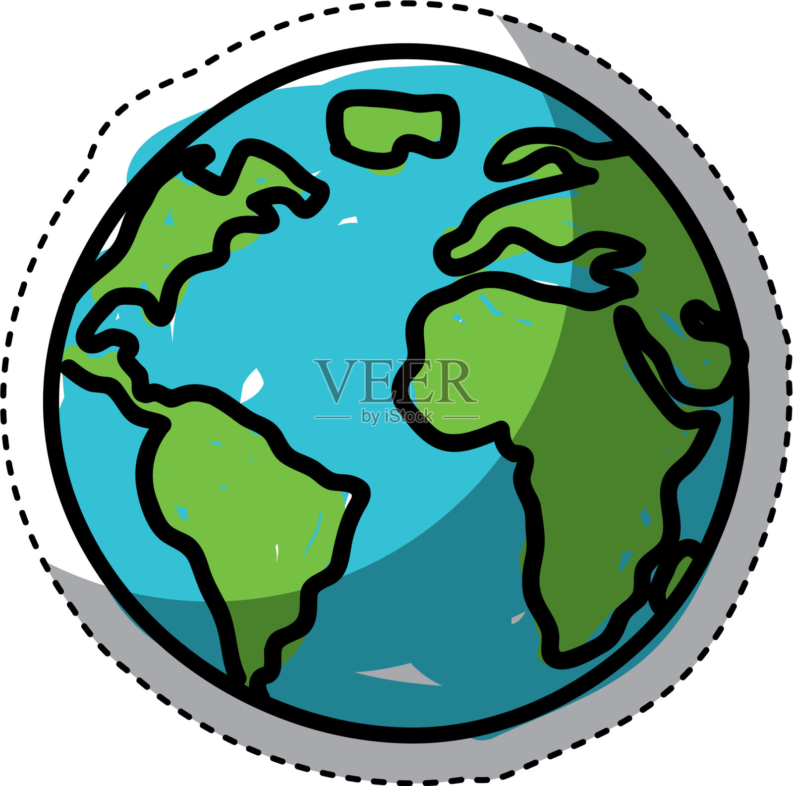 世界行星地球图标设计元素图片