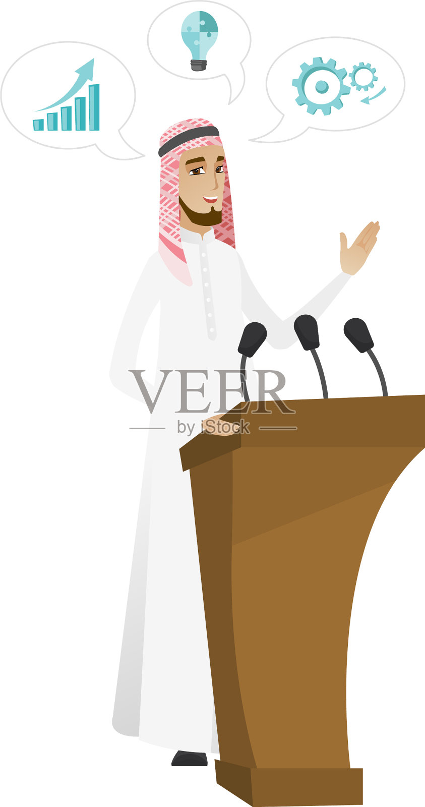 在论坛报发表演讲的政治家设计元素图片