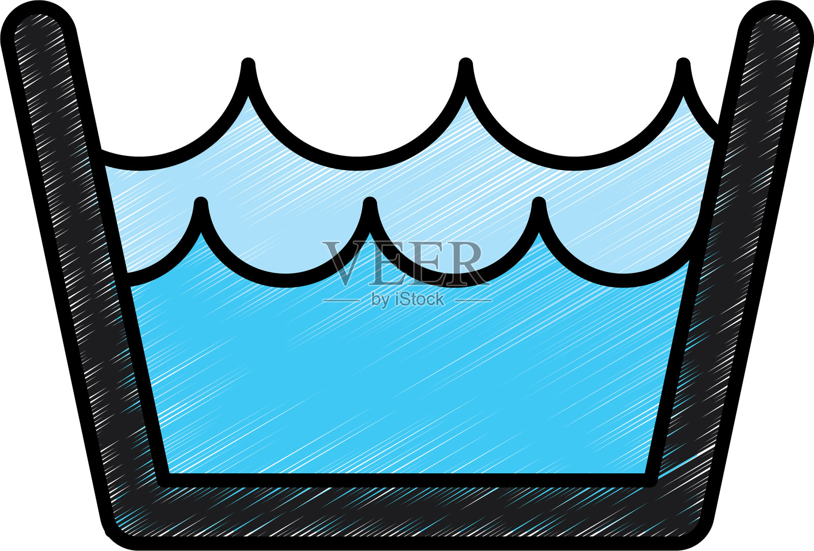 洗衣水指示器图标插画图片素材