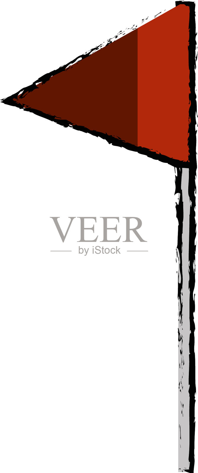 运动旗孤立图标设计元素图片