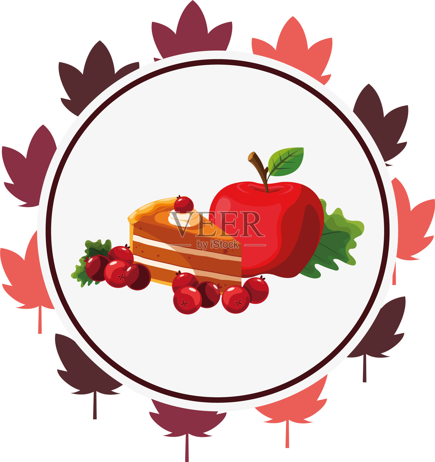 快乐的感恩节庆祝设计元素图片