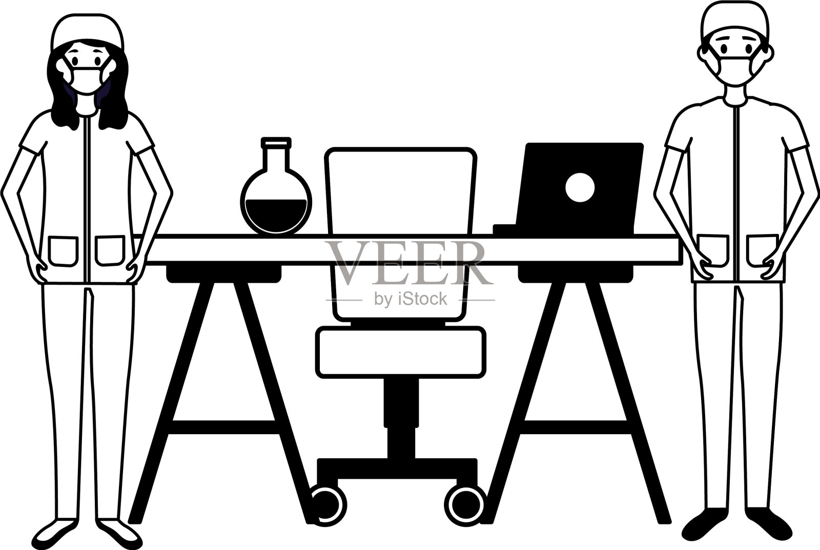 医务人员工作人员设计元素图片