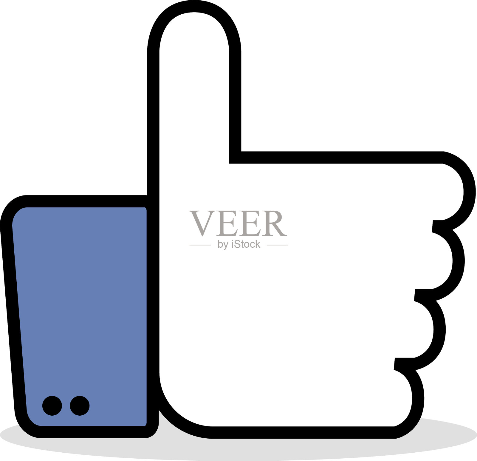 像图标一样在平面风格像图标拇指向上图标素材