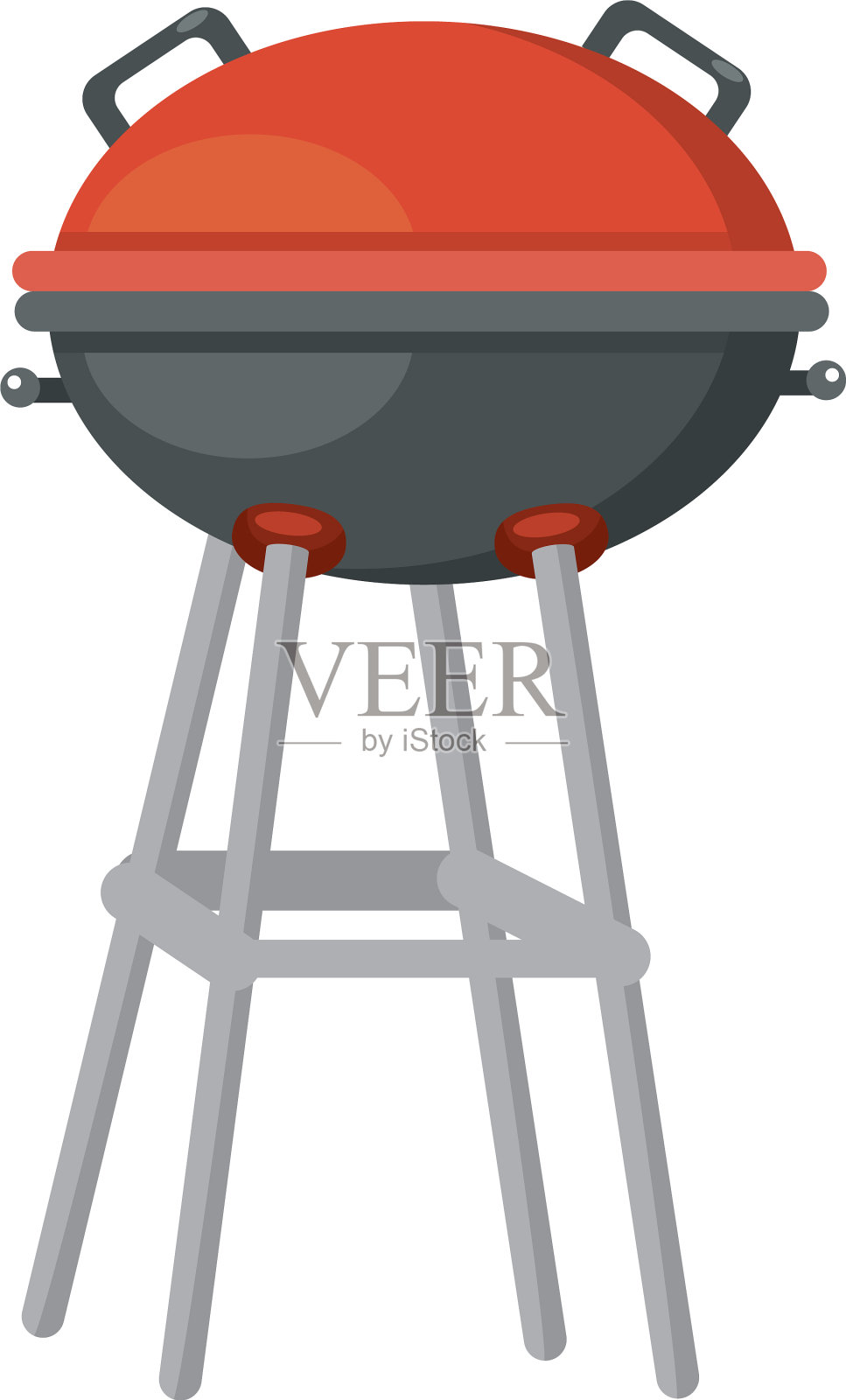 孤立烧烤架设计设计元素图片