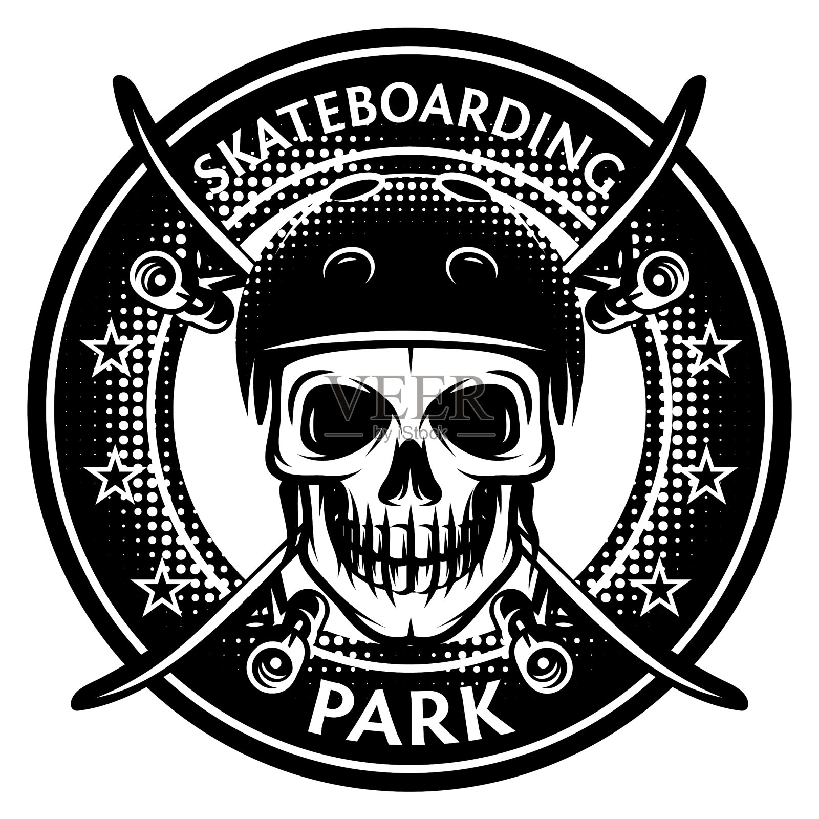 黑白上的主题设计元素图片