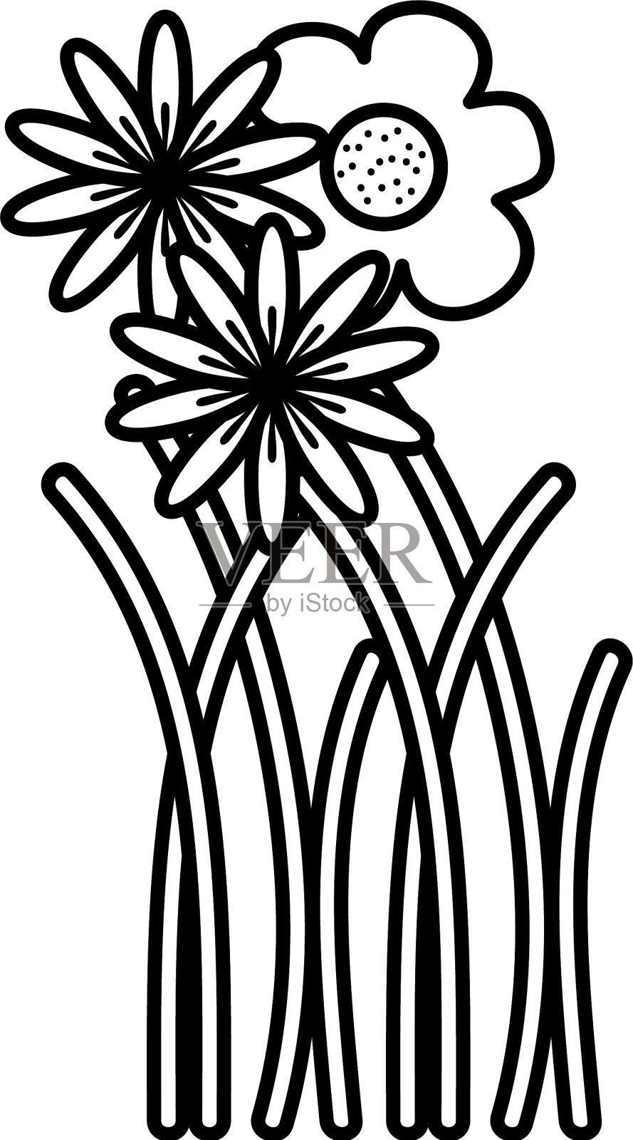 花和叶园林装饰设计元素图片