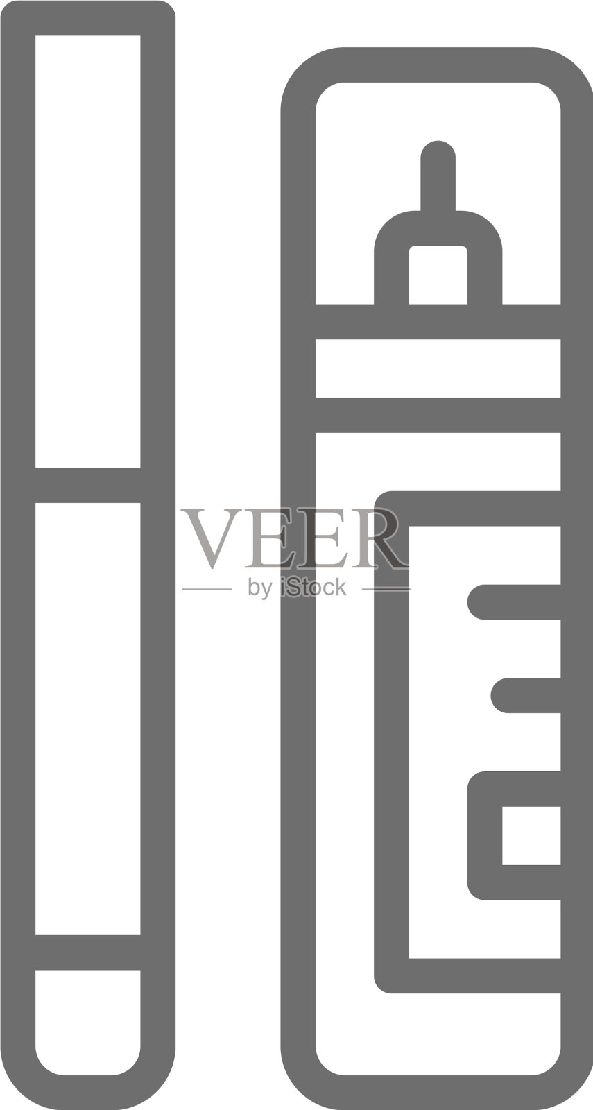 矫正遮瑕膏、眼线笔、眼线图标设计元素图片