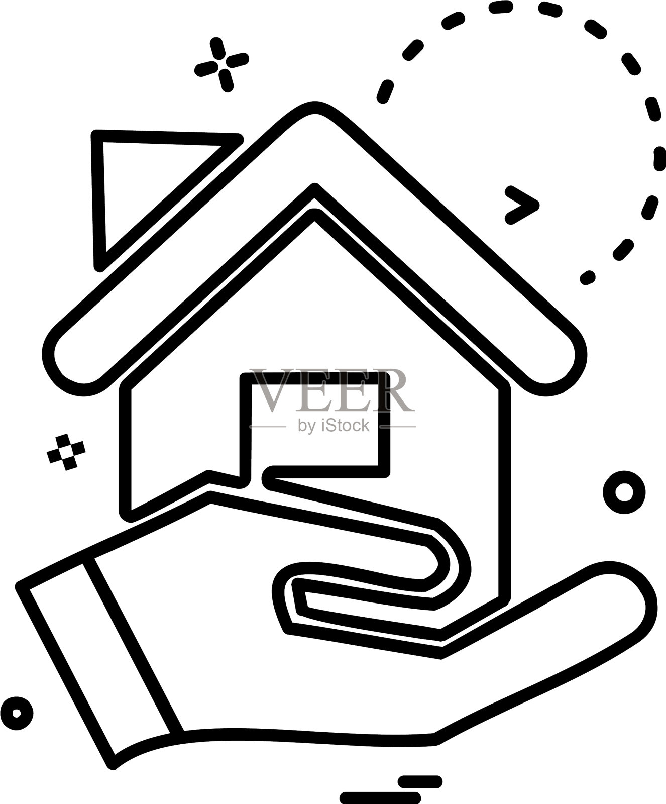 房地产图标设计插画图片素材