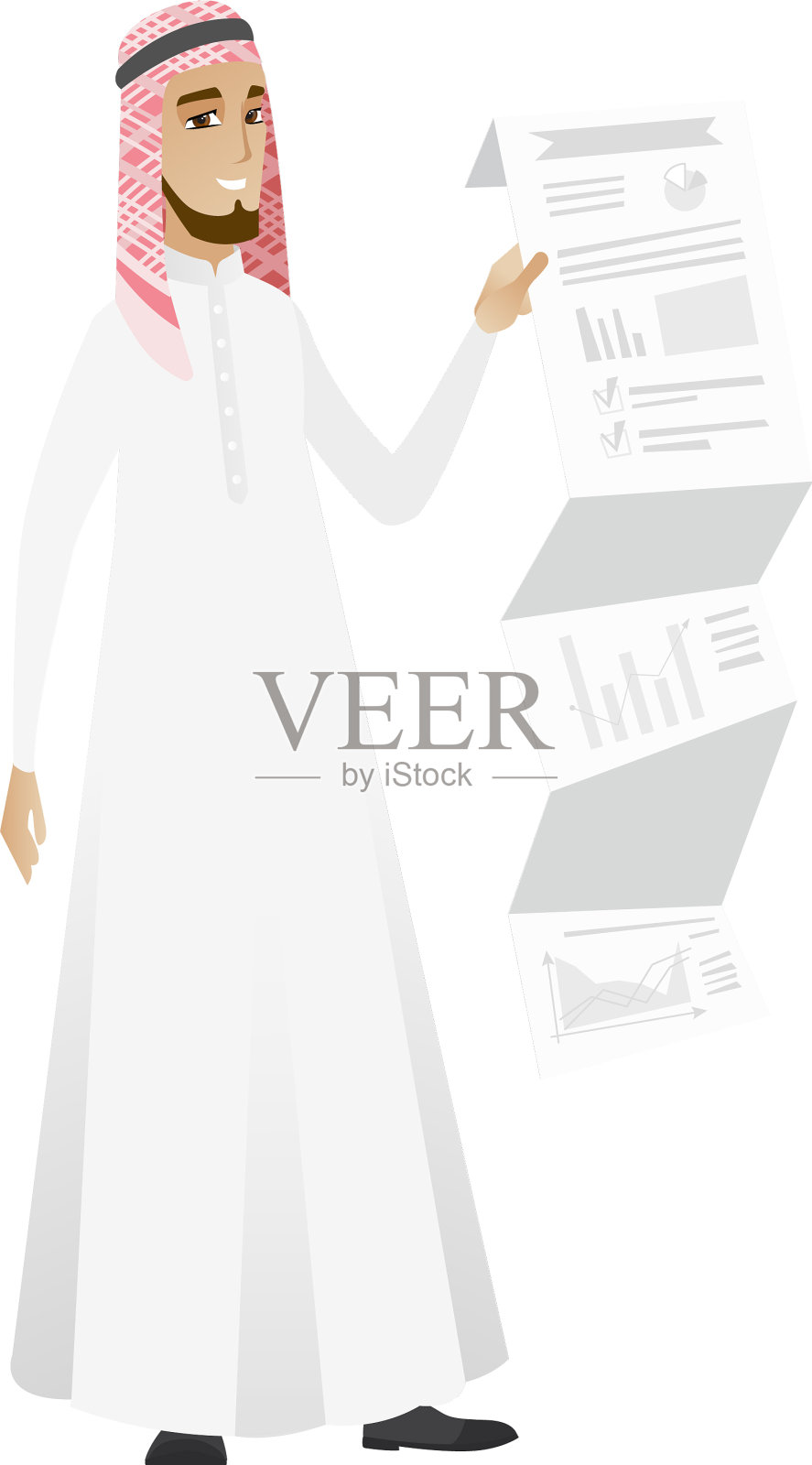 商人提交商业报告设计元素图片