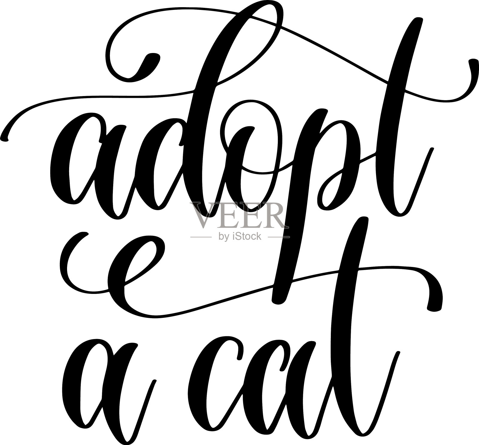 采用猫字文字正面引用设计元素图片