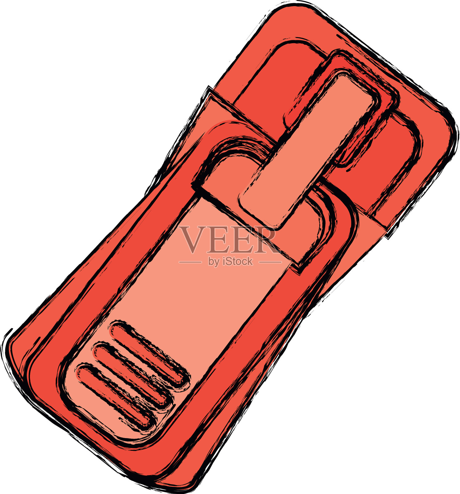 拉链的象征图标素材