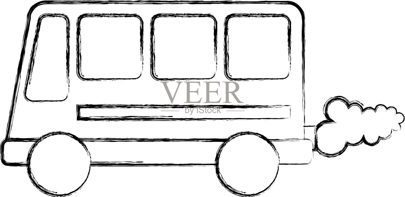 巴士运输车辆图标设计元素图片
