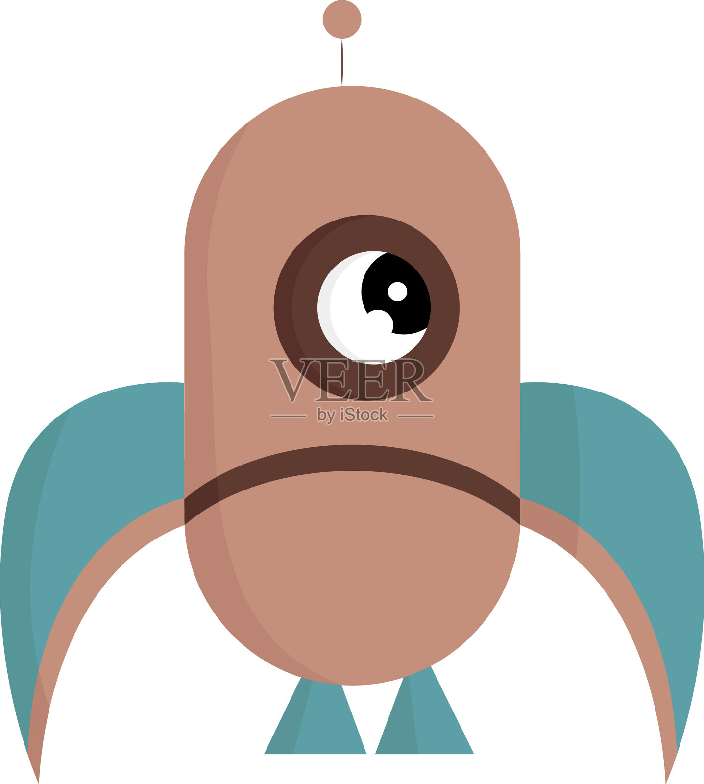 卡通火箭或彩色设计元素图片