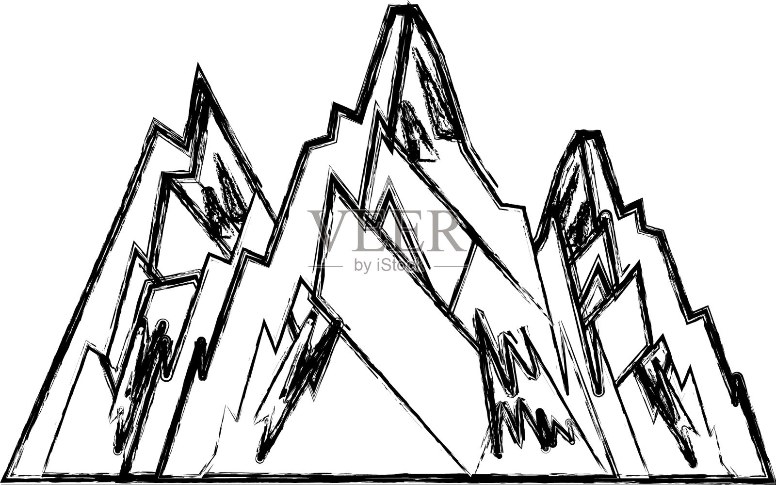 山大孤立的图标设计元素图片