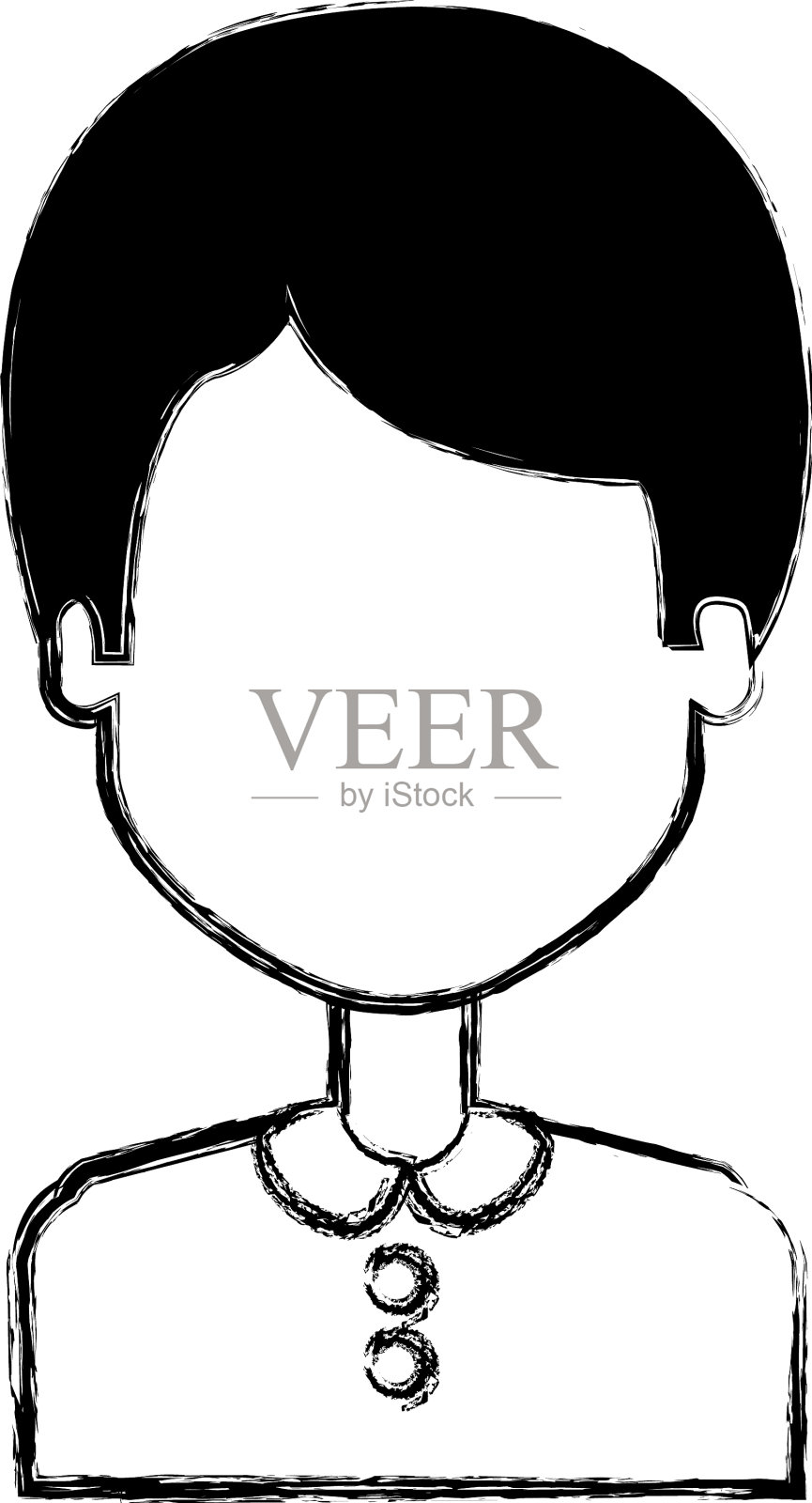 美女头像设计元素图片