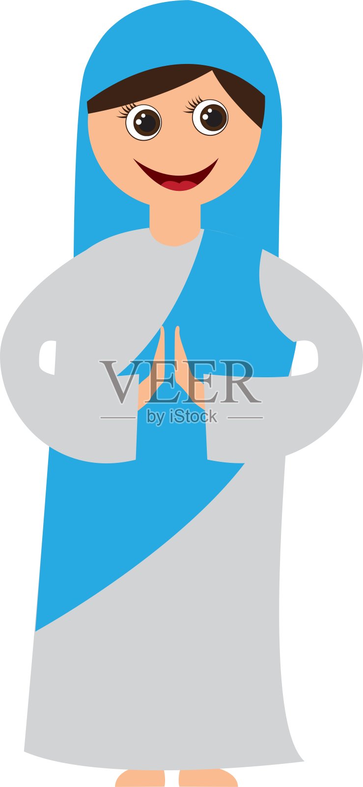 圣母玛利亚的马槽性格设计元素图片