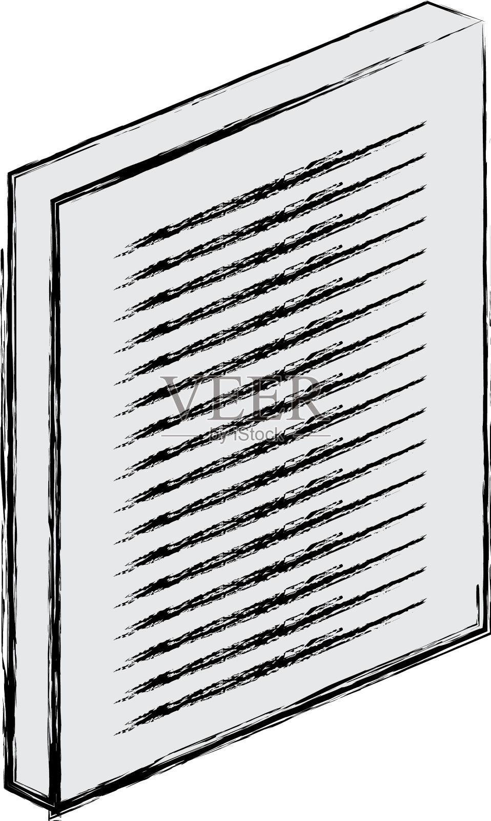 纸质文档等距图标设计元素图片